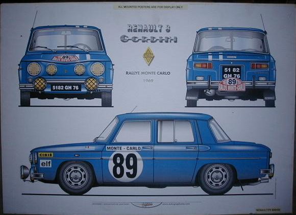 1965 Renault R-8 Gordini Rally 1108cc R8-PUBLICIDAD ANUNCIO IMPRESO DE COCHE PE21 